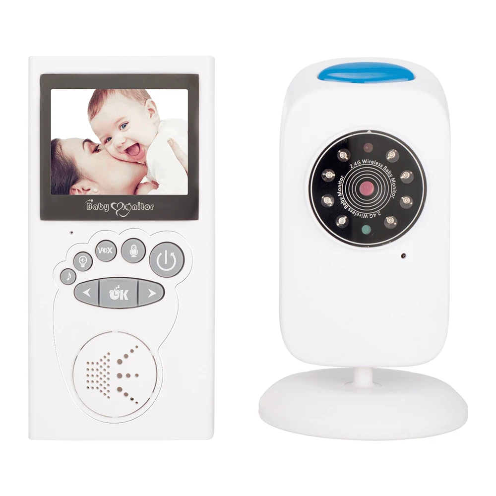 

2.4 inch Wireless LCD Video Baby Monitor Infrared Night Vision Security Camera Real-time Temperature Two-way Audio Baby Nanny