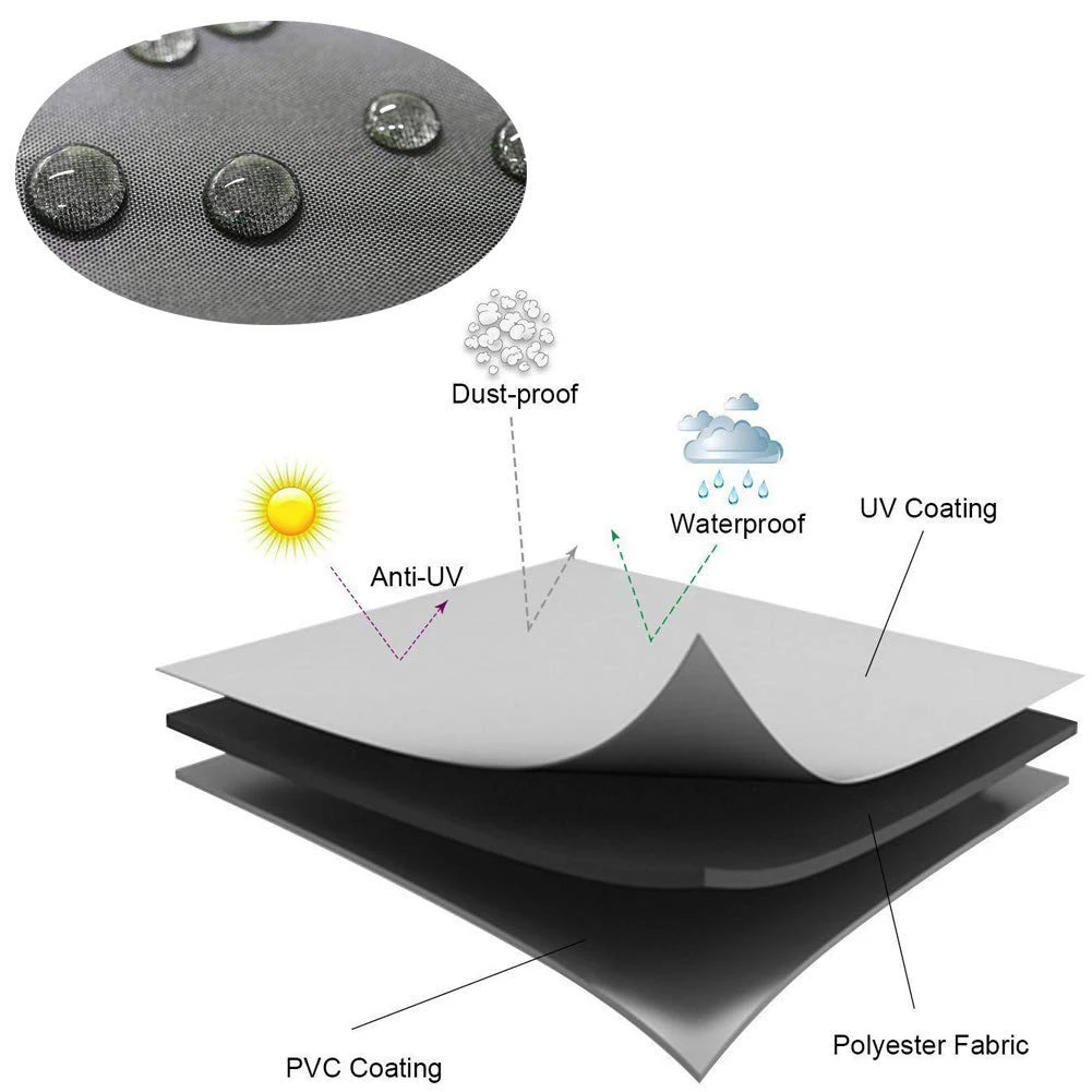 Водонепроницаемая УФ-стойкая складная мебель, обеденный стол Защитная ткань