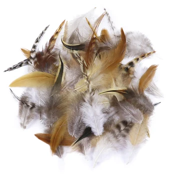 

50 Pcs/lot Natural Chicken feathers for Crafts Diy jewelry making Pheasant feathers Plume Decoration