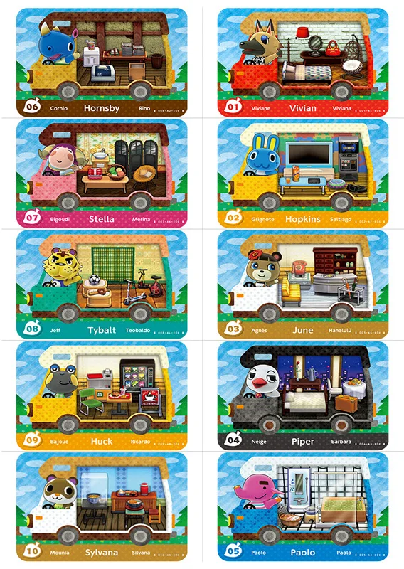 2021 New Data RV No.1 to No.25 ACNH Dream Island Mini Card Amxxboen NFC Card Ntag215 for NS Switch Games chamberlain remote