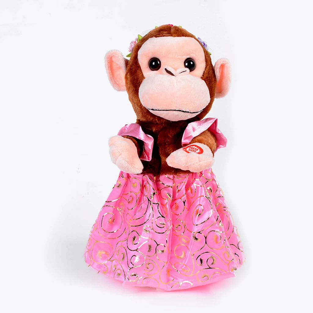 Электрическая обезьяна Действие Детские игрушки-персонажи Танцующая Поющая кружащая кукла животного