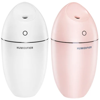 

Portable USB Mini Air Humidifier Diffuser Humidifier 250Ml Large Capacity Quiet Humidifier 7 Color Night Light Home Office Car
