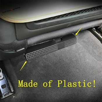 

Yimaautotrims Seat Under Floor AC Air Duct Vent Anti-blocking Cover For Audi A4 B9 2016 2017 2018 2019 2020 Interior Mouldings