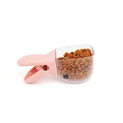 1 шт Многоцелевой милый мультяшный питомец пищевой совок пластиковая ложка для еды для кошек собак питомец кормушка для кормления синий