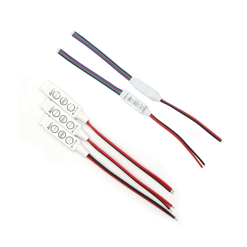 

SZYOUMY 500PCS LED RGB Controler DC12V Mini 3 Key LED RGB Controller for RGB LED Strip