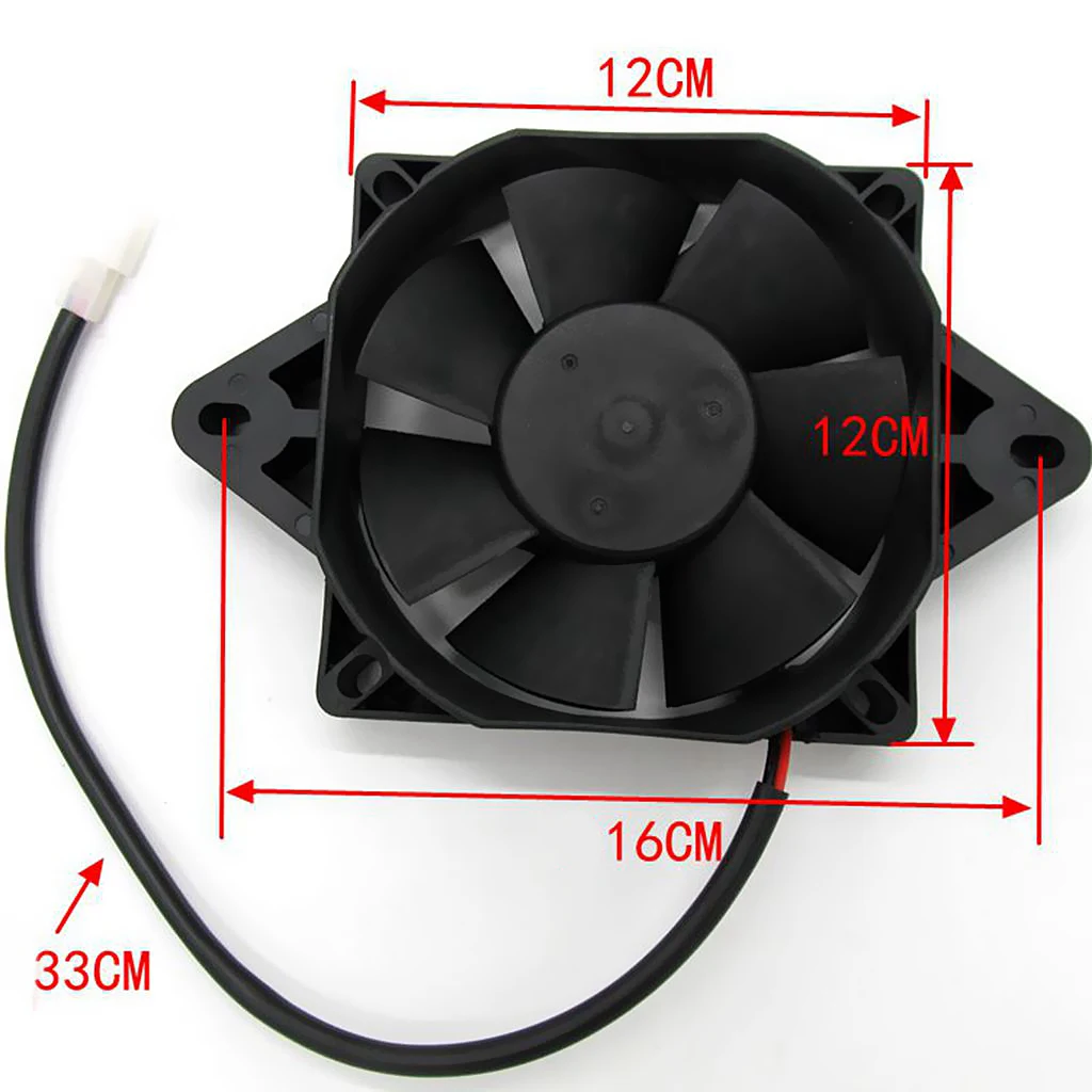 6 Inch 12V Radiator Electric Cooling Fan For 150c 250cc Motorcycle Quad Dirt