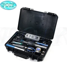 908D Регулируемая паяльная станция и 8858I Регулируемая постоянная температура Горячая воздушная станция сварочные инструменты комплект