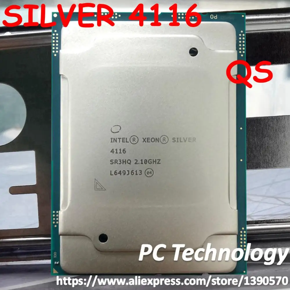 Processador Intel Xeon Silver 4116 12/24núc 2.1/3.0ghz Sr3hq | Frete Grátis
