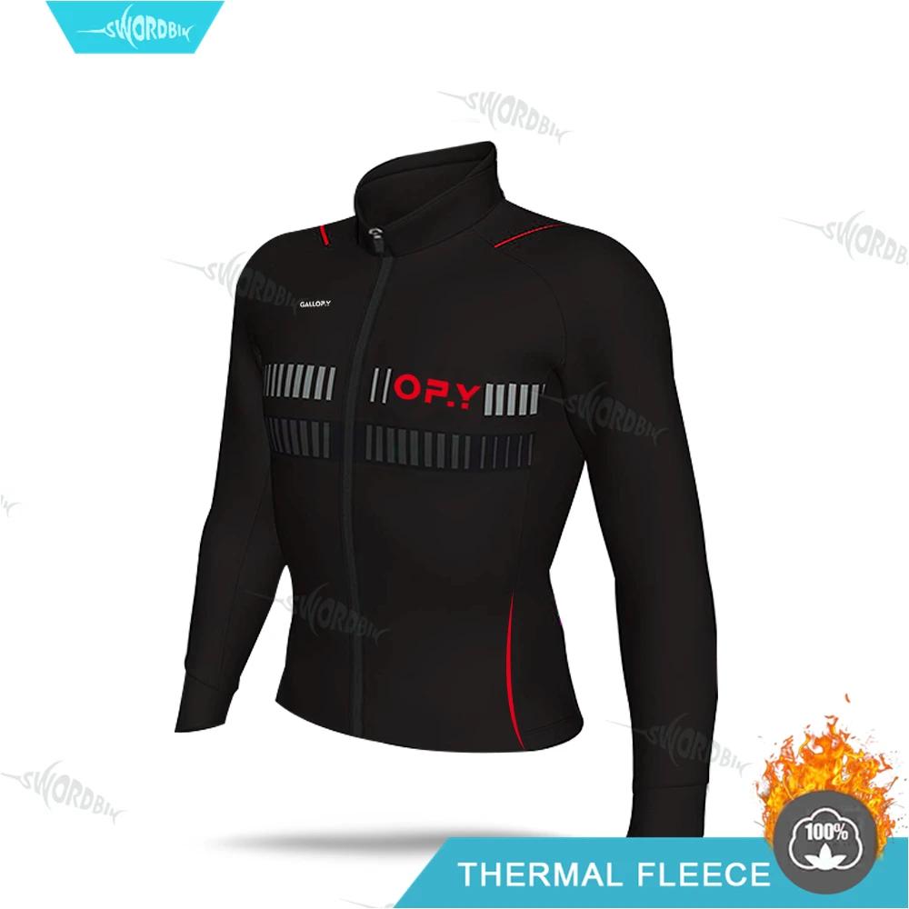 Ciclismo, одежда для велоспорта, MTB, длинный рукав, Джерси, набор, Aleing, зимняя мужская велосипедная форма, теплая флисовая куртка, одежда для триатлона - Цвет: Cycling Jersey