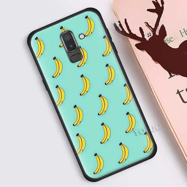 Чехол для samsung Galaxy J8 J6 J4 A6 A7 A8 A9 Plus M10 M20 M30 S M40 силиконовый черный - Цвет: B10