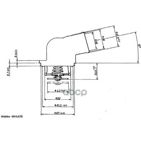 Термостат Wahler 441487d Wahler арт. 441487D