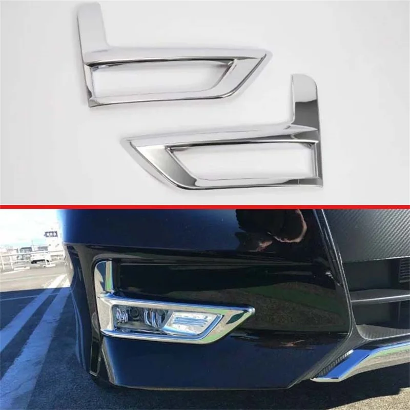 

For NISSAN SERENA C27 2017 2018 2019 2020 ABS Chromed Car Front Fog Light Lamp Cover Trim Molding Bezel Garnish Sticker 2pcs/set