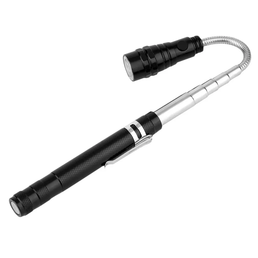 

360 Flexible Magnetized Head Hard wearing aluminum case Telescopic Flexible 3 LED Torch Flashlight Magnetic Pick Up Tool Lamp L