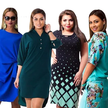 

L-6XL Big size dress four dress plus size Four dress clearance sale