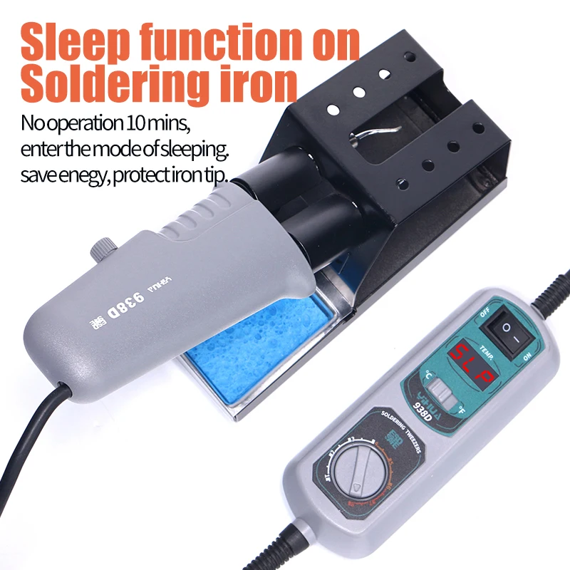 YIHUA 938D Portable Tweezers Soldering Station 110V 220V Soldering Iron Station Chip Desoldering Kit Set SMD Welding Equipment 5