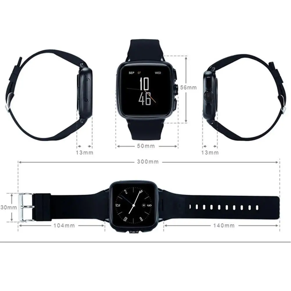 TWISTER.CK Smart Watch Z01 Android WIFI Support 3G Positioning System Smart Bracelet with Camera Sports Smart Walking Bracelet