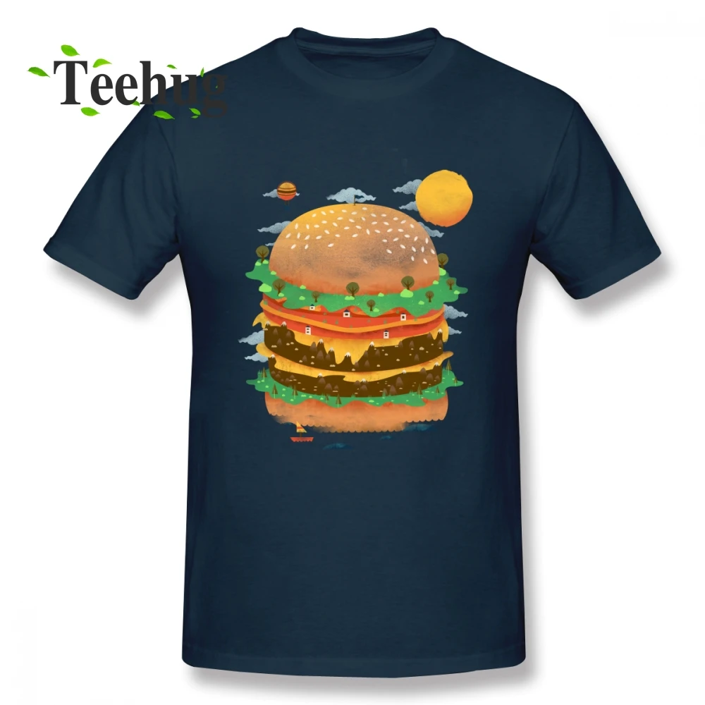 Футболка мужская с 3D-принтом BURGERLAND дизайнерская тенниска из качественного