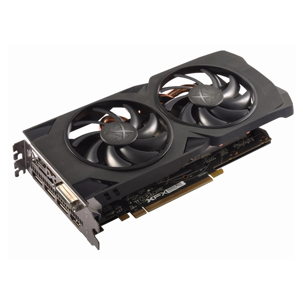 Видеокарта XFX AMD Radeon RX 480 4 Гб видеокарта GPU RX480 ГБ DDR5 видеокарты для ПК Настольная