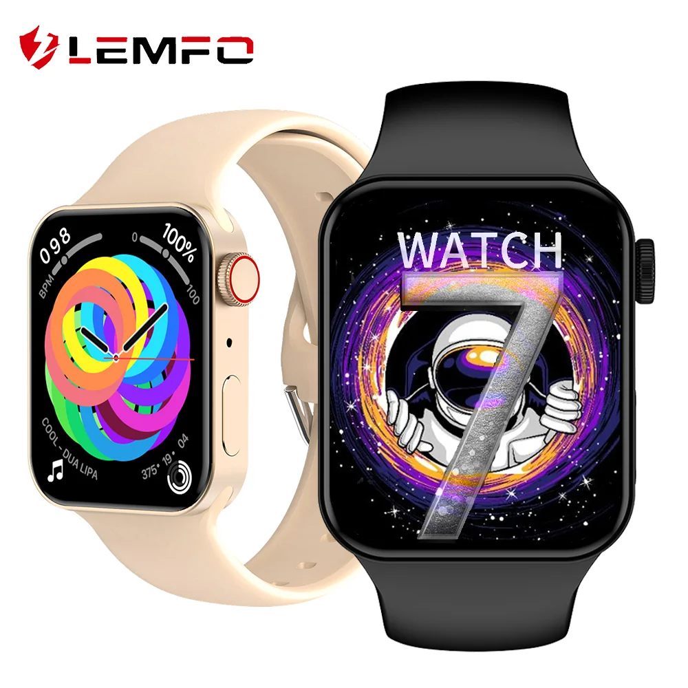 LEMFO IWO Series 7 Smartwatch uomo donna 2021 Bluetooth chiamata Smart  Watch pressione sanguigna ossigeno orologio fai da te facce orologio  meteorologico 7 PK IWO13 - AliExpress Consumer Electronics