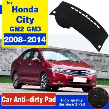 

For Honda City 2008~2014 Anti-Slip Mat Dashboard Cover Pad Sunshade Dashmat Protect Carpet Accessories GM2 GM3 2009 2010 2013