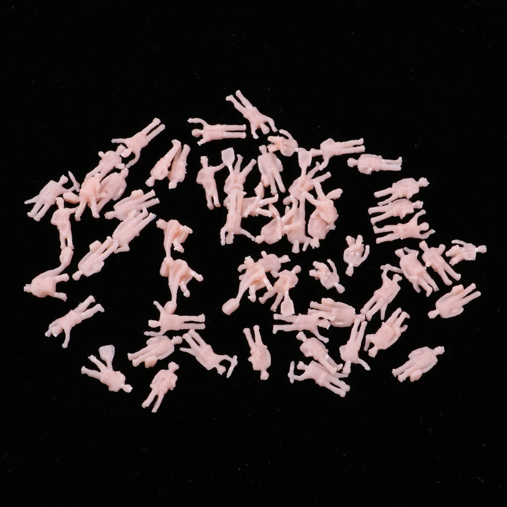 1/150 Scale Mini Plastic Worker Action Figures Model Trians Miniatures N
