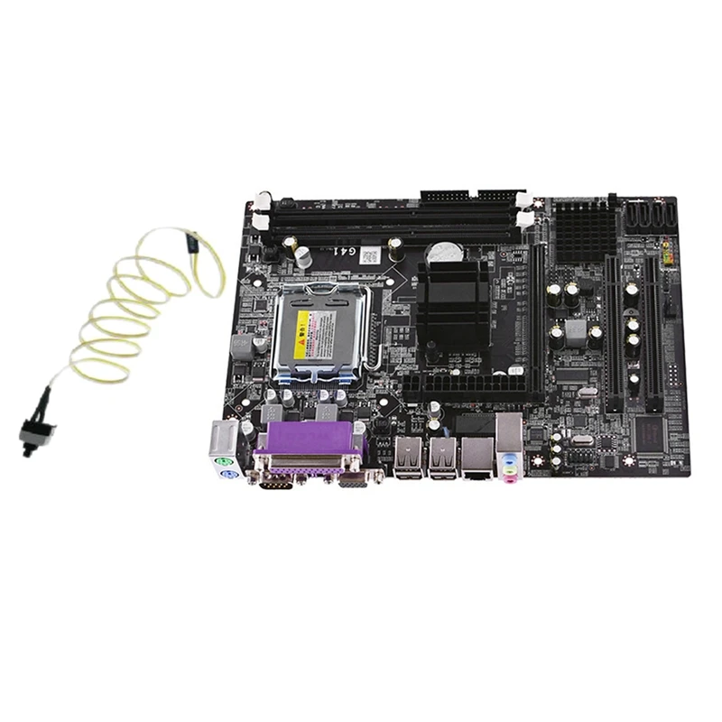 Материнская плата G41 LGA 775 Промышленная материнская DDR3 память с кабелем