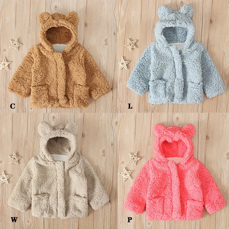 Детская однотонная верхняя одежда с длинными рукавами и принтом для маленьких мальчиков и девочек детское теплое зимнее плотное пальто
