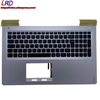 

FR French Backlit Keyboard with Shell C Cover Palmrest Upper Case for Lenovo Ideapad 700-15ISK Laptop 5CB0L03543