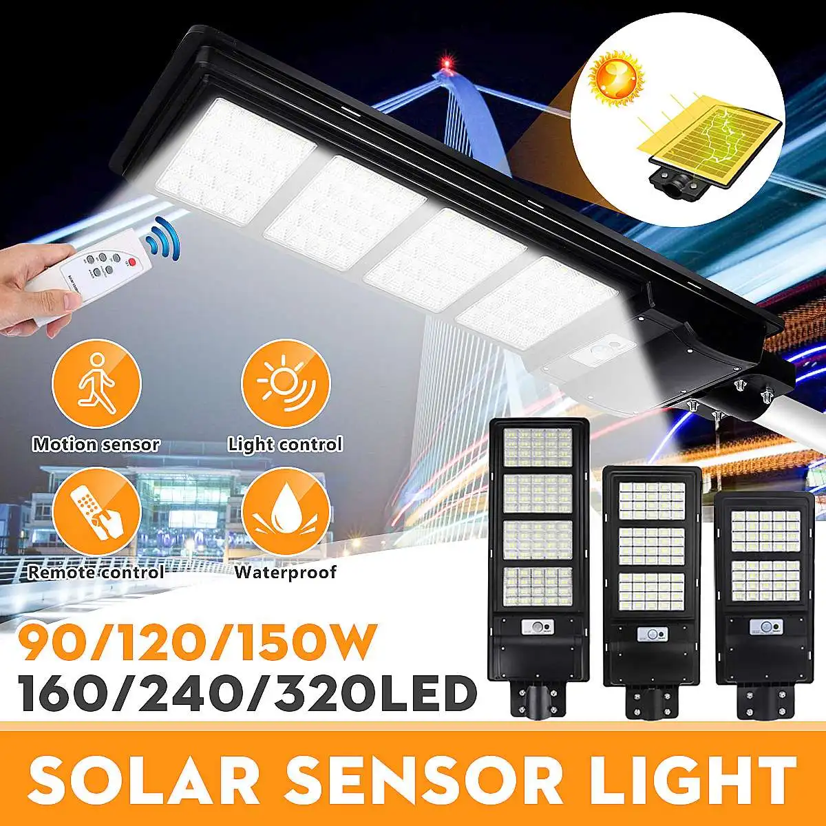 Открытый уличный светильник стены Водонепроницаемый IP65 90/120/150W промышленный Сад