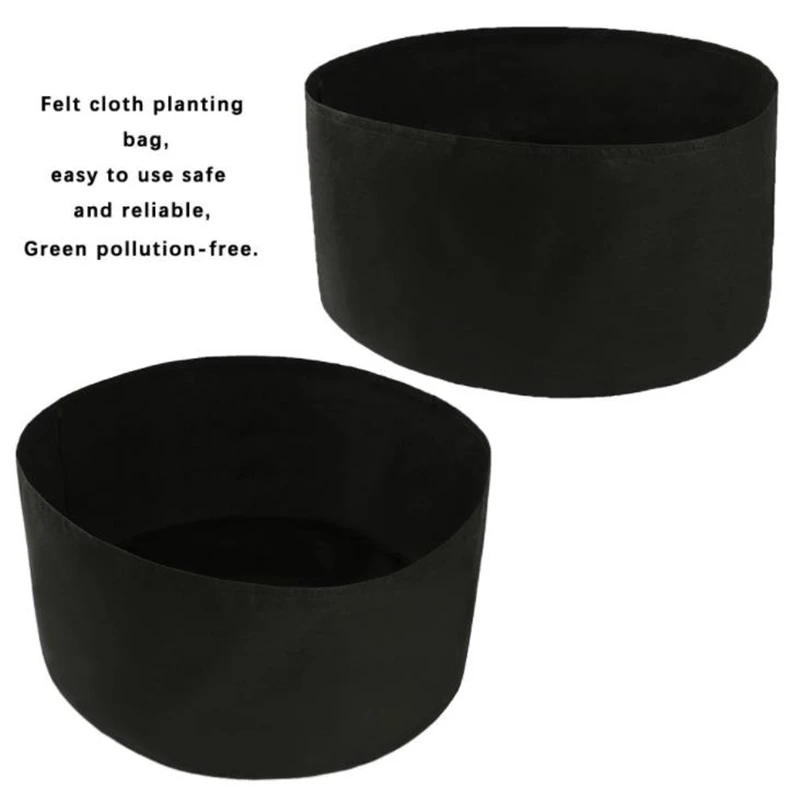 1Pcs Fabric Raised Garden Bed Square Garden Flower Grow Bag Vegetable Planting Bag Planter Pot With Handles For Plants Flower