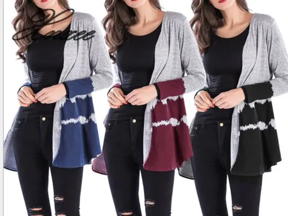 

Spring And Summer New Style Hot Gradient Casual Jacket Longer In A Cardigan Joker Top Xnxee
