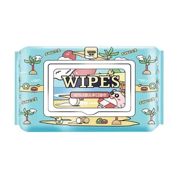 

80 Sheets Unscented Wet Wipes for Kids Baby Hand Body Cleaning Moisturizing Pads