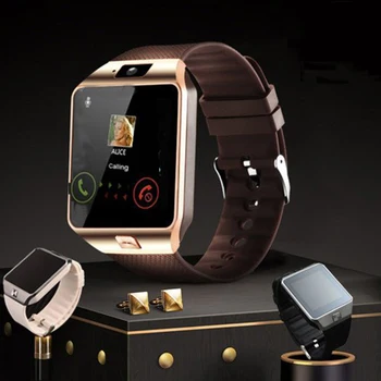 

2019 Intelligent Smartwatch Digital Sport Gold Smart Watch DZ09 Pedometer For Pge Bluetooth Connectivity Android Phone Men Watch