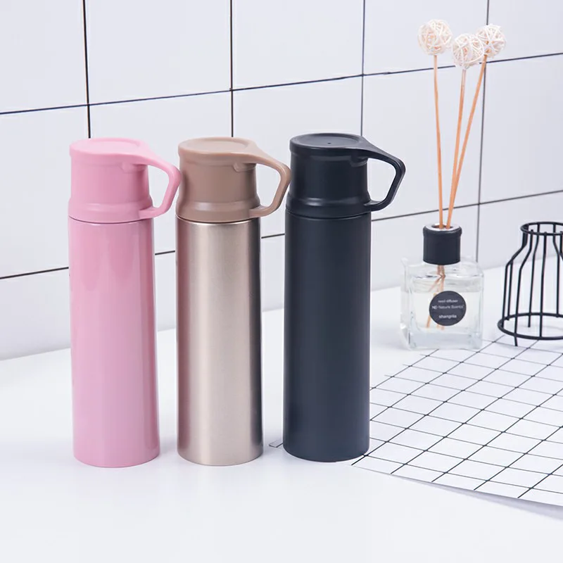 

Creative 304 Stainless Steel Spacious Insulated Cup Outdoor Sports Readily Business Gift Cup Customizable Logo Wholesale