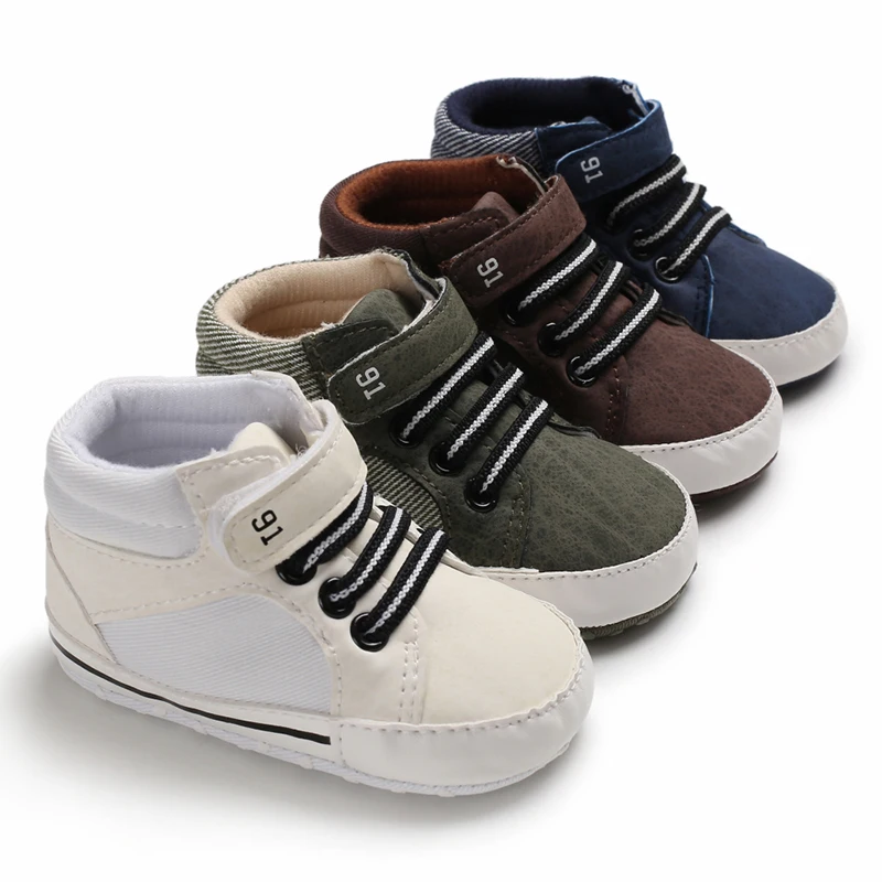 

Winter Autumn Baby Boys Girls Casual Leather Sneakers Sports Crib Soft First Walker Shoes 0-18 Months First Walkers