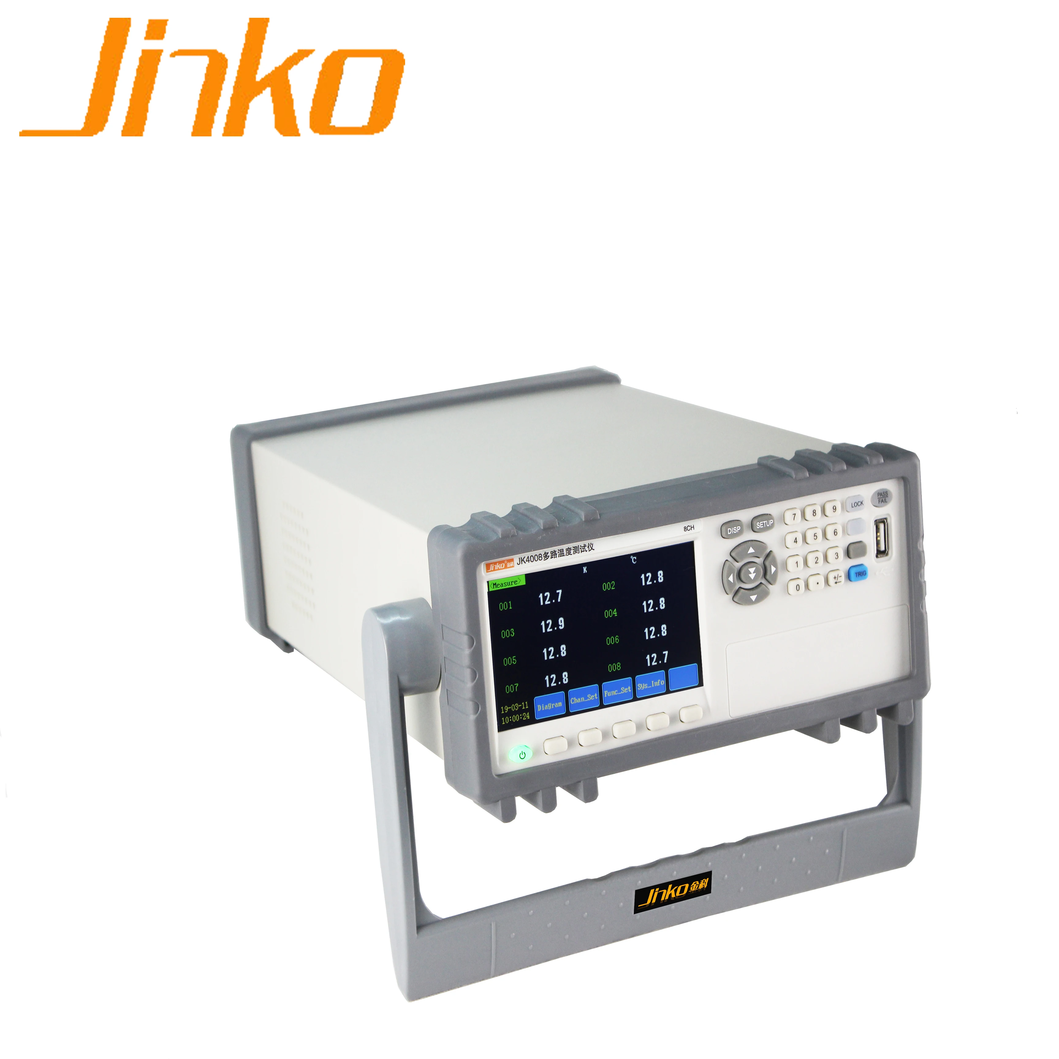 JK4008 multi channel temperature data recorder k type thermocouple
