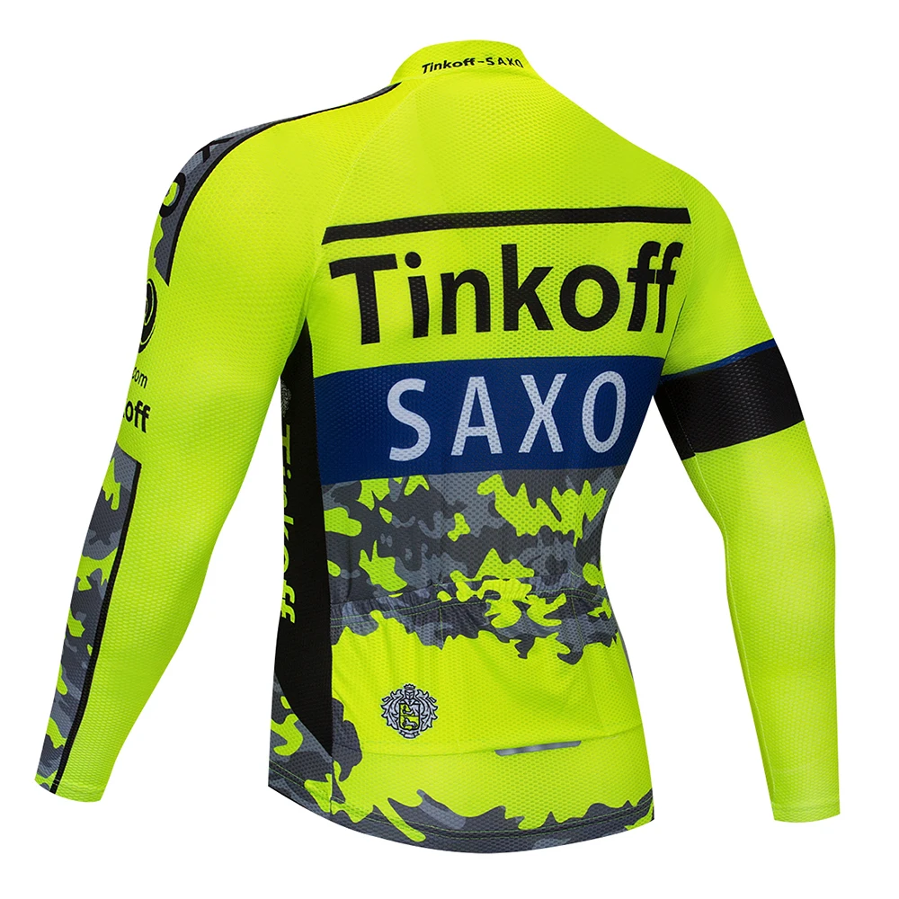 Tinkoff Зимняя Теплая Флисовая одежда для велоспорта, теплая одежда для велоспорта, одежда для велоспорта Invierno Maillot Ciclismo