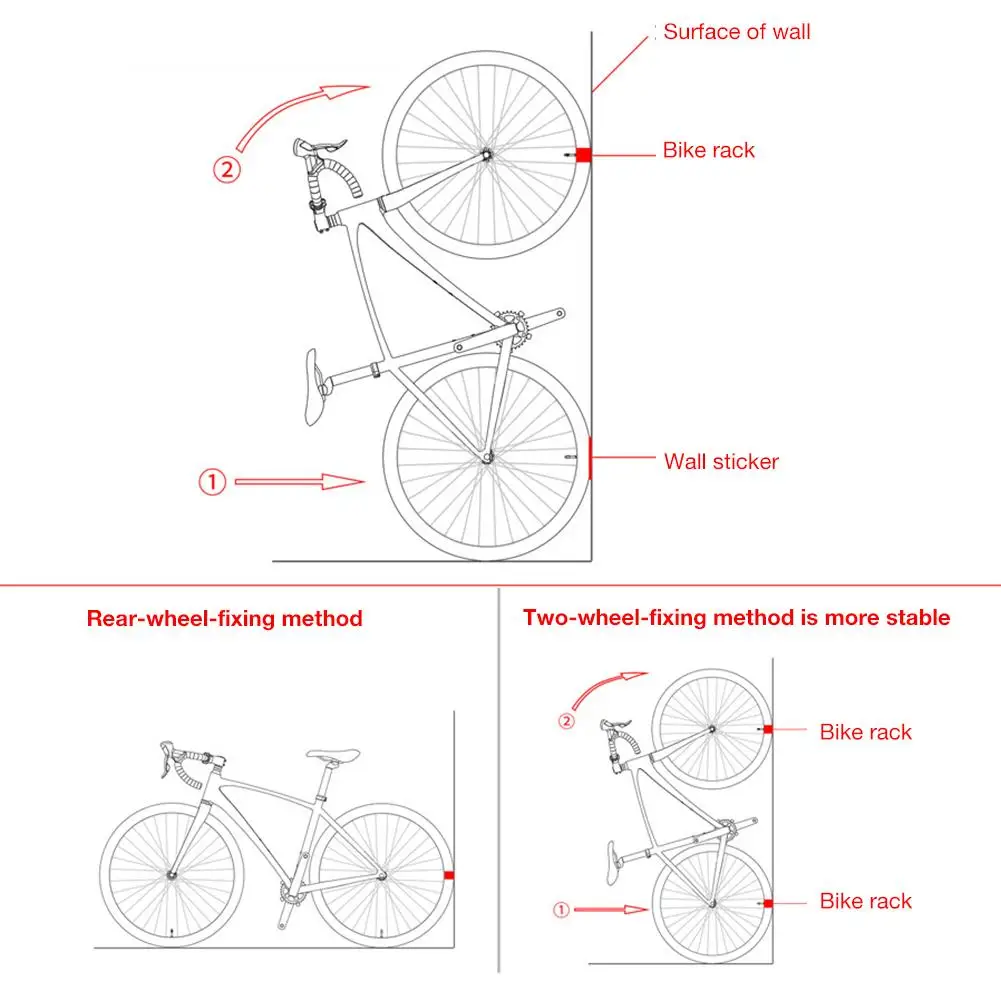 Велосипедная стойка для гаража, настенная велосипедная вешалка, система хранения, портативная велосипедная стойка с винтами для легкого отсоединения, велосипедные принадлежности