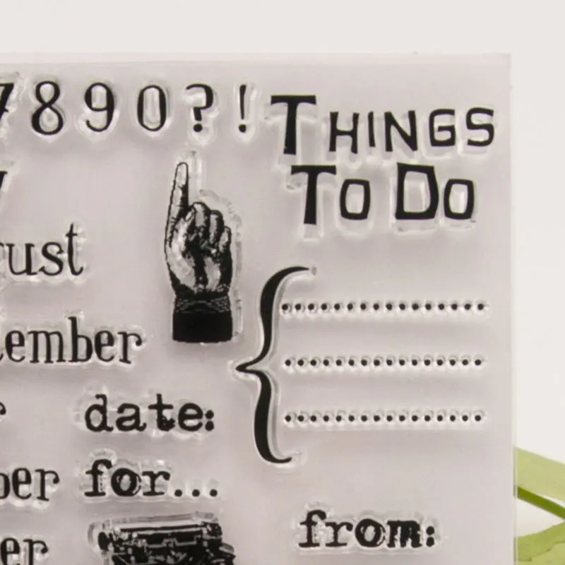 

Clear Rubber Stamps Scrapbooking umber month photoalbum Sheet Silicone Seals Craft Stencil Stamps Paper Card Making Template