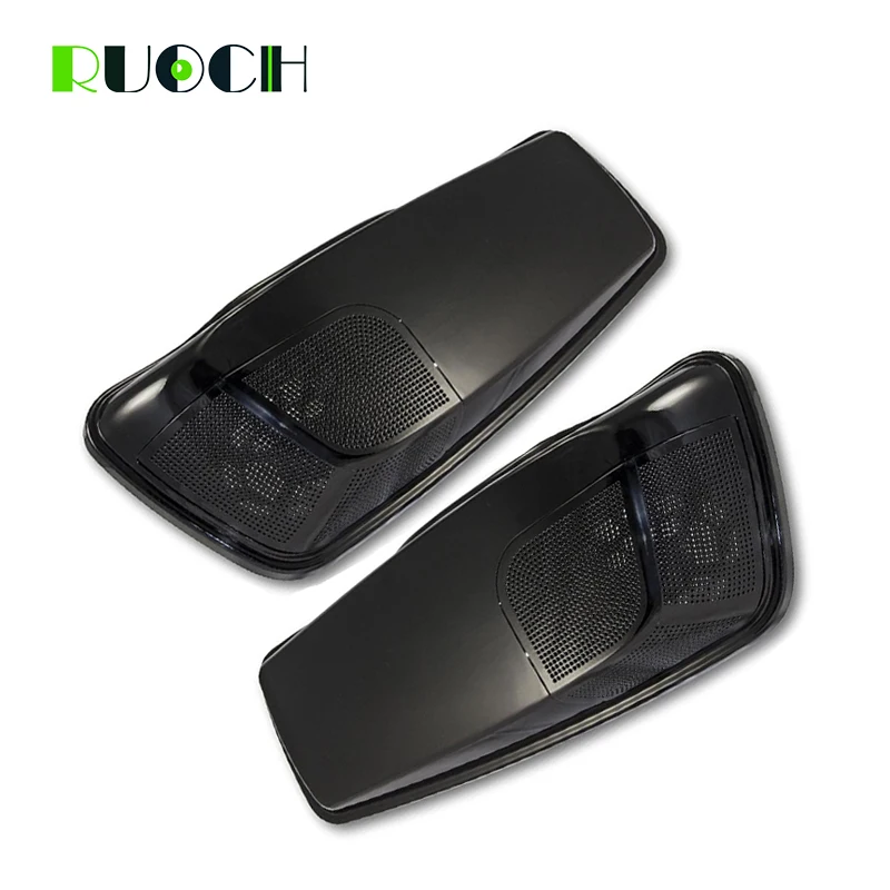 Unpainted Hard Extended saddlebag Speaker Side Bag Lid W Latches for 2014 -2020 Harley Davidson Touring Road King Street Glide (6)