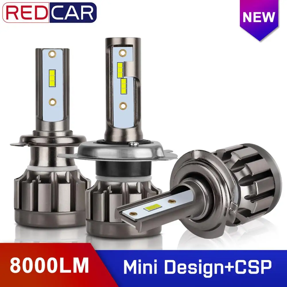 Turbo LED H4 H7 High Low Beam 35W 8000LM Headlight H1 H11 9005 HB3 9006 HB4 H13