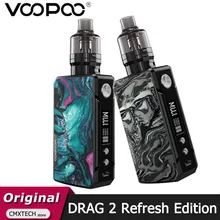 Nouveau VOOPOO glisser 2 Kit rafraîchir édition 177W boîte MOD glisser 2 Pnp Pod réservoir 4.5ml Cigarette électronique Vape pnp-VM5 Pnp-Vm6 vaporisateur