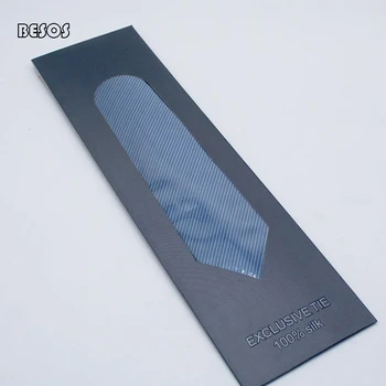 

Necktie Envelope Gift Box Hollowed-out Cardboard Plaid Printed Activity Party Necktie Silk Scarves Wrapped Paper Gift Box B297D