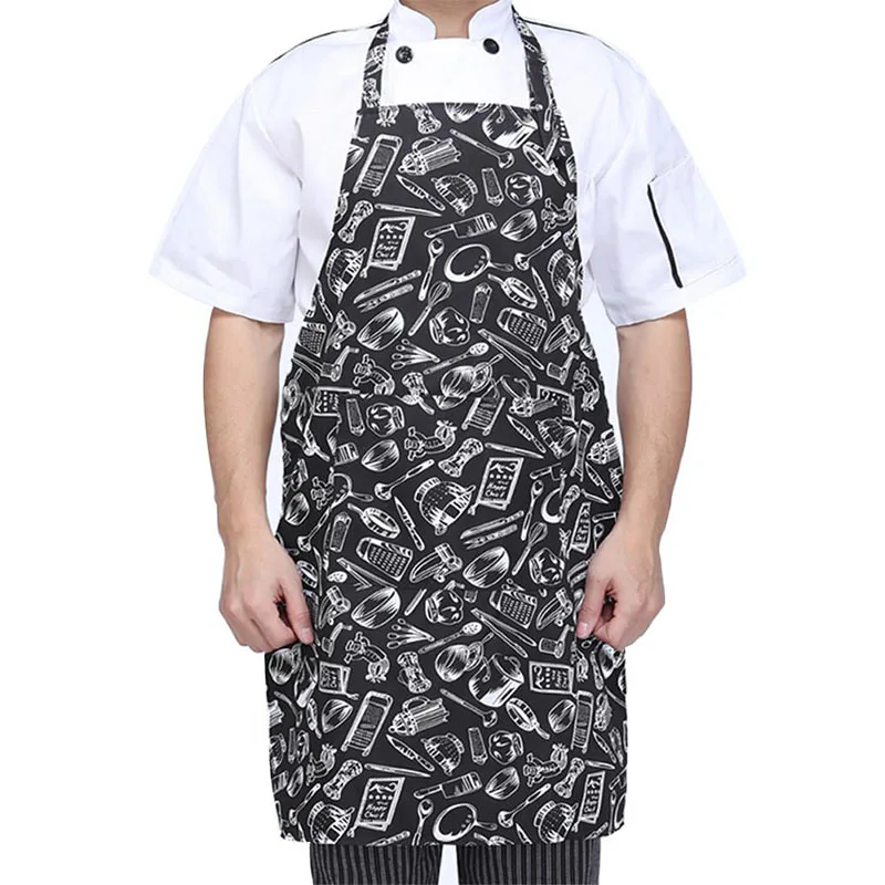 Adjustable Half-length Adult Apron Striped Hotel Restaurant Chef Waiter Apron Kitchen Cook