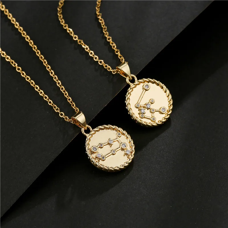 12 Constellations Charms Necklace Leo 