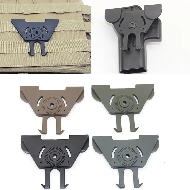 Tactical IMI Gun Holster Magazine Molle Attachment Plate for Glock 17 Beretta M9 1911 Pistol Paddle Armor Load Vest Adapter | Спорт и