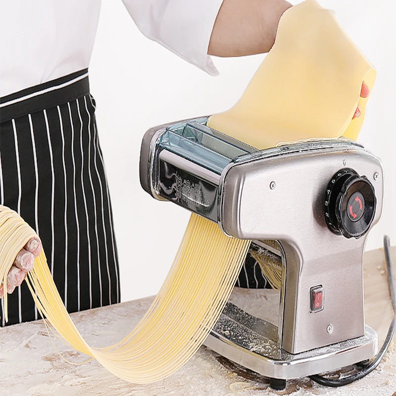 220V Electric Noodles Maker FKM-150 Multi Functions Stainless Steel Dough Pressing Cutting Machine Noodles Maker