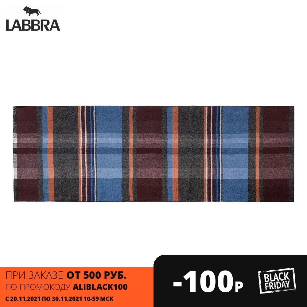 Шарф Labbra мужской шелк+виск 30х180 LJG34-643 |