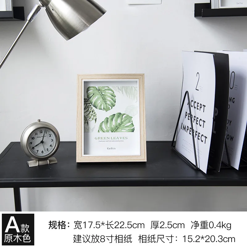 F Nordic photo frame set photo modern minimalist fashion literary decorative wall hanging picture frame - Цвет: F