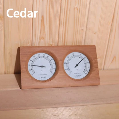 Деревянный термометр для сауны гигрометр для ванной Индикатор безопасности принадлежности термометр для ванной 20 градусов-140 градусов - Цвет: 1pcs Cedar